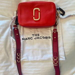 Marc Jacobs bright red Snapshot Bag